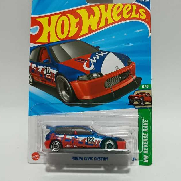 Hot Wheels Honda Civic Custom HW REVERSE RAKE 5/5 MATTEL