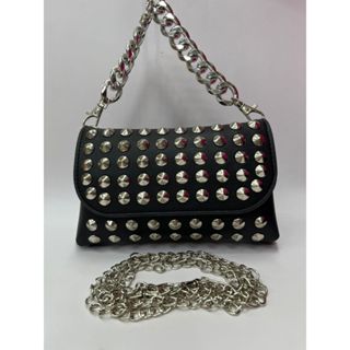 Bolsa Feminina Pochete com Pinos Espinho para Celular em Oferta na Shopee