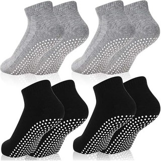 Kit 3 ou 6 Pares Meia Cano Curto Com Antiderrapante Pilates Unissex Algodão Conforto