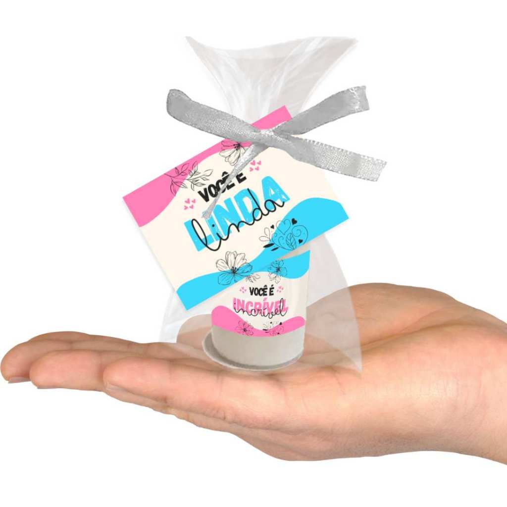 Kit 50 Mini Hidratante Personalizado Lembrancinha Casamento Evento Mimo Brinde