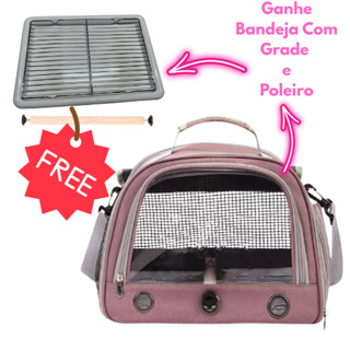 Bolsa Mala Gaiola Portátil Para Pássaros Com Poleiro Casa Para Pequenos Animais Domésticos Roedores em Oferta na Shopee