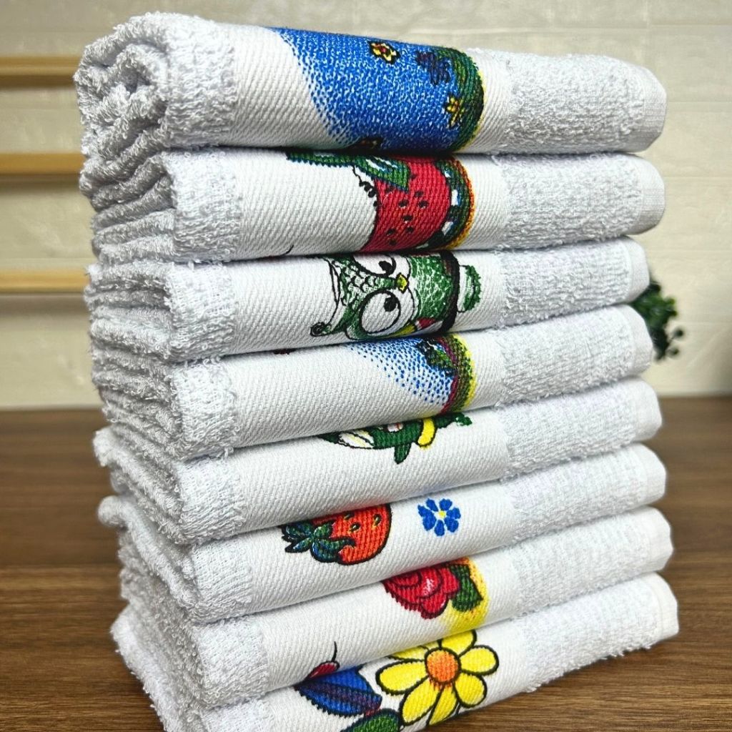 Jogo de Pano de Prato Atoalhado Gourmet Felpudo 42X68 Grande Luxo - Durabilidade Alta Absorção