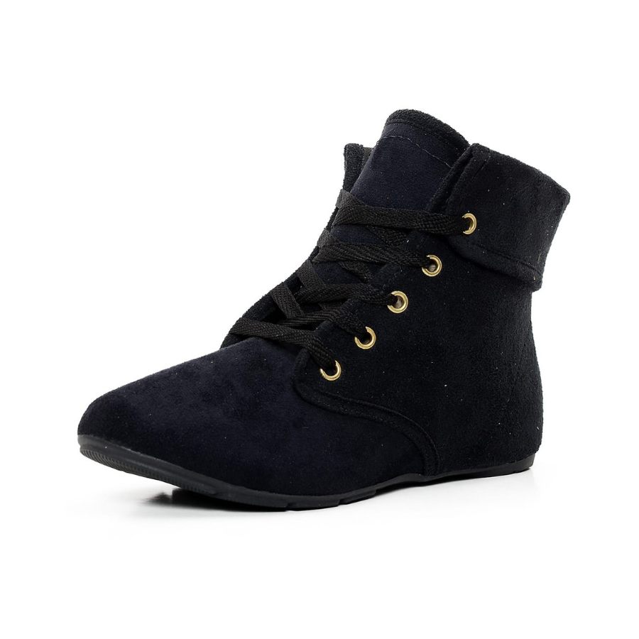 Bota Coturno Feminina Rasteira Cano Curto Confortável Botinha Festa Junina São João Caruaru Campina Grande Look Junino