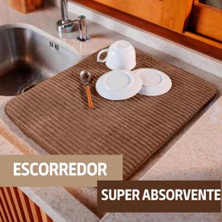 Escorredor De Louça Aparador Tapete 38x48 Microfibra Super Absorvente Buettner em Oferta na Shopee