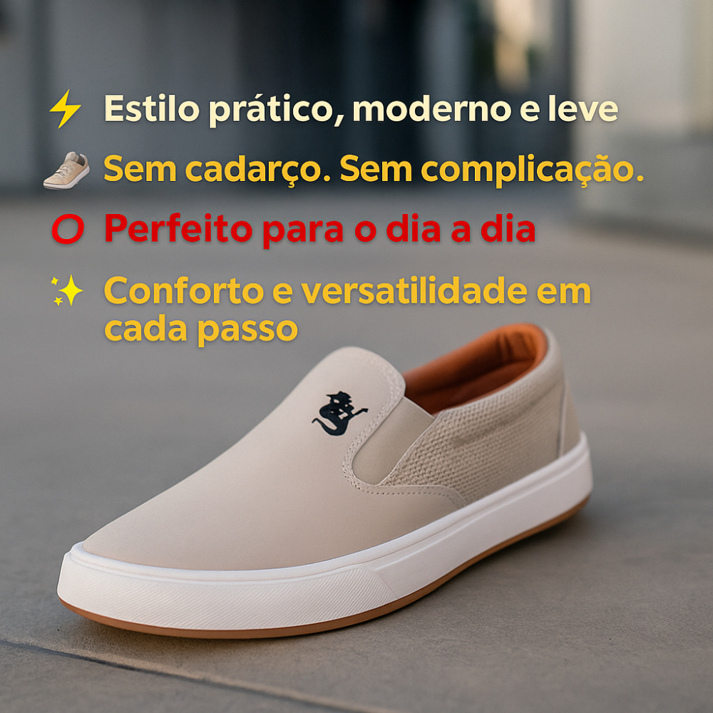 Sapatênis Polo Ocean Masculino Slip On – Leve e Versátil Barato