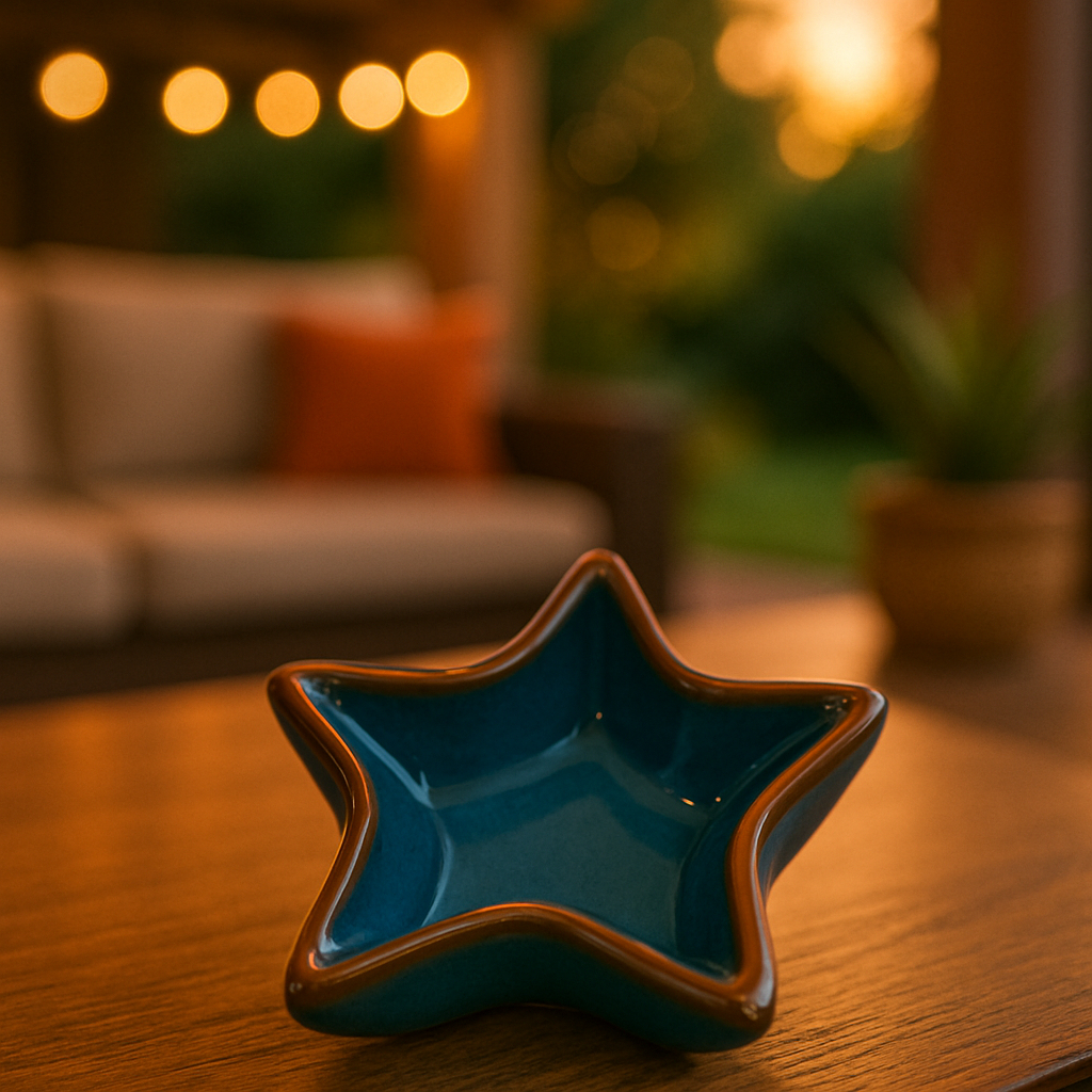 Mini Bowl Estrela Finger Food Cerâmica Louça Decoração Rústico Mesa Posta Restaurantes Molhos