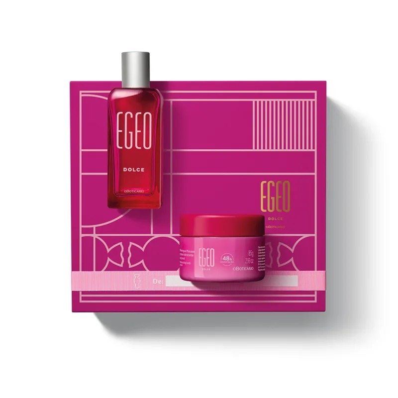 Kit Presente Egeo Dolce: Desodorante Colônia 50ml + Merengue Mousse Hidratante 85g - O Boticário