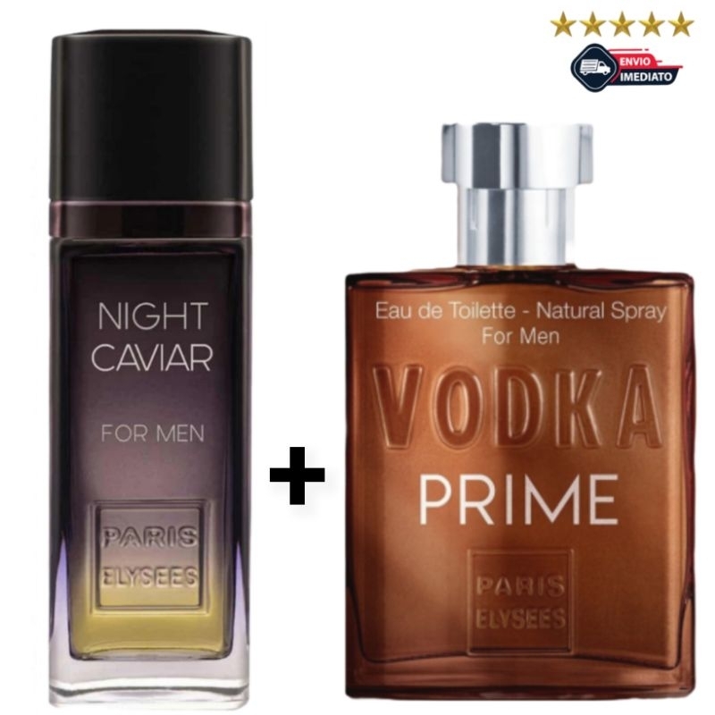 Perfume Original Night Caviar + Vodka Prime Paris Elysees Masculino Eau de Toilette - 100ml