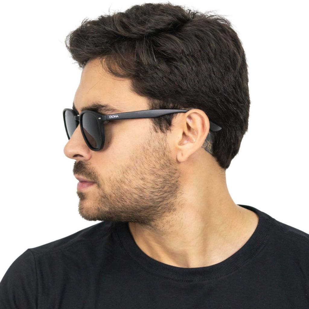 Óculos De Sol Preto Masculino Original Bahamas Top Em Alta Proteção Uv400 Tendência