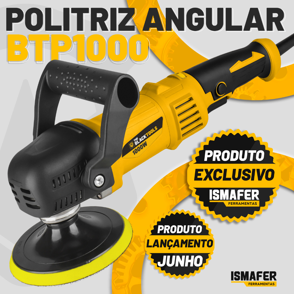 Politriz Angular Automotiva 5 Polegadas 1000w 2800-5800 Rpm Btp1000 The Black Tools em Oferta na Shopee