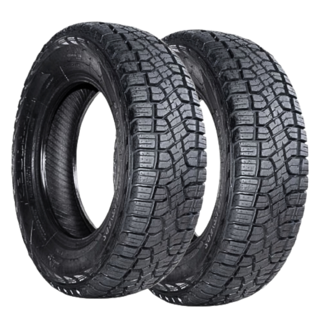 Kit 2 Pneus 205/65-15 ATR  Remold Com Borracha Vipal Scorpion Saveiro Strada Ecosport