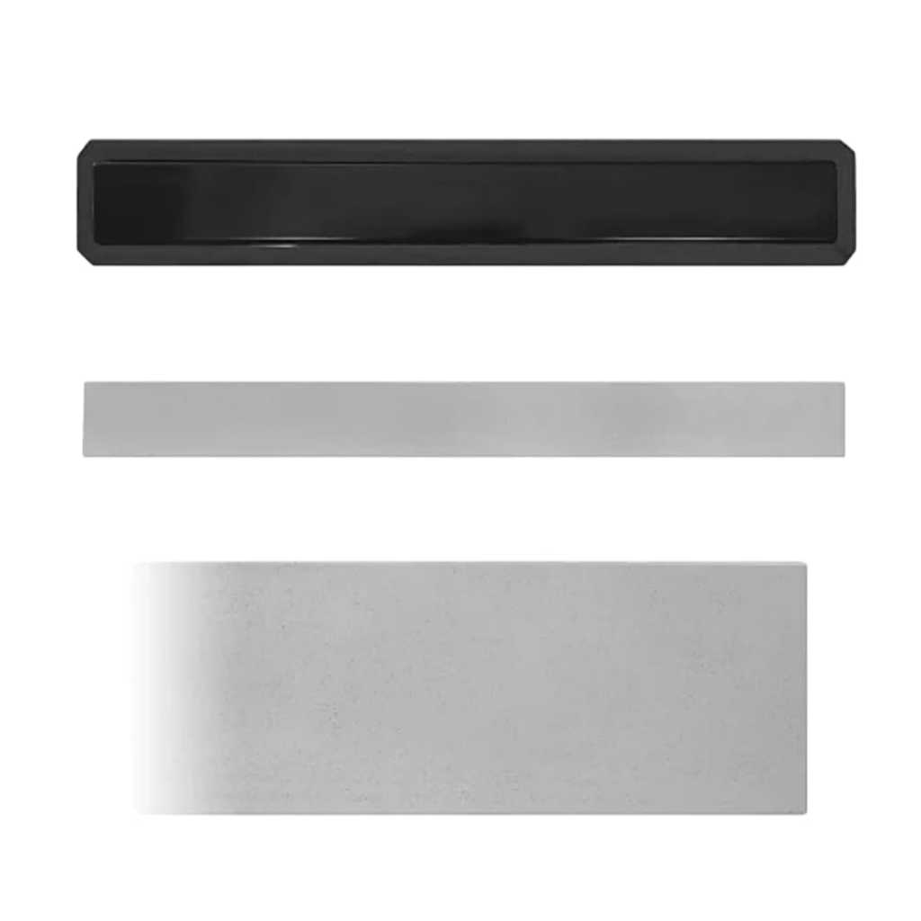 Kit 2 Molde Forma ABS Moldura Lisa Porta Janela 80x8cm Gesso Cimento Cd635