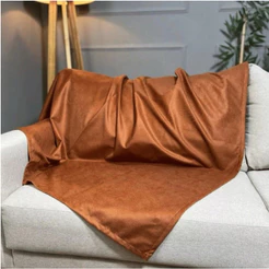 Manta Para Sofá Em Suede Liso Aveludado Diversas Medidas