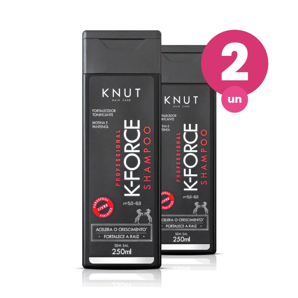 Kit 2 Shampoo Knut K-Force 250ml em Oferta na Shopee