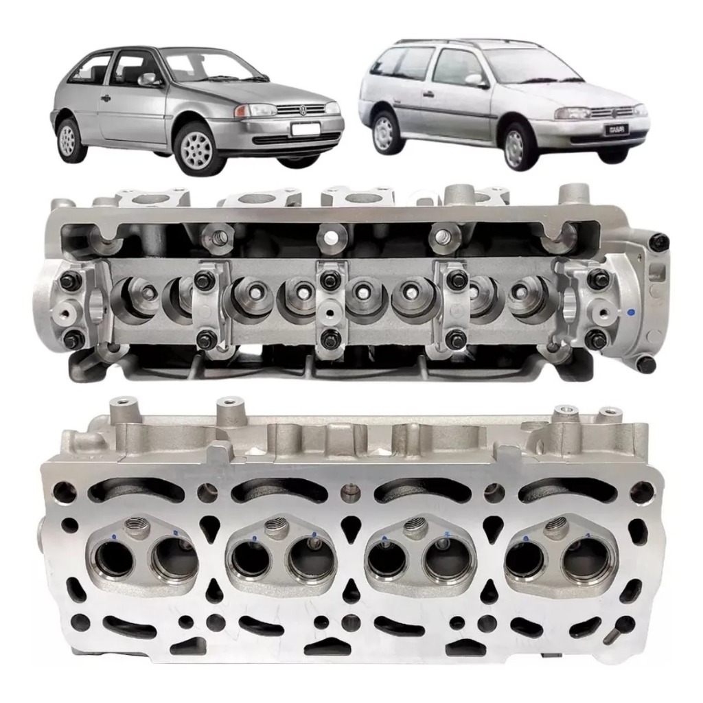 Cabeçote Novo Completo Vw Gol Mi At 1.0 8v De 1997 A 2001 em Oferta na Shopee