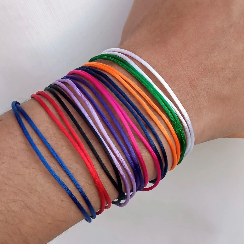 Pulseira de Proteção dupla Cetim Ajustáveiss