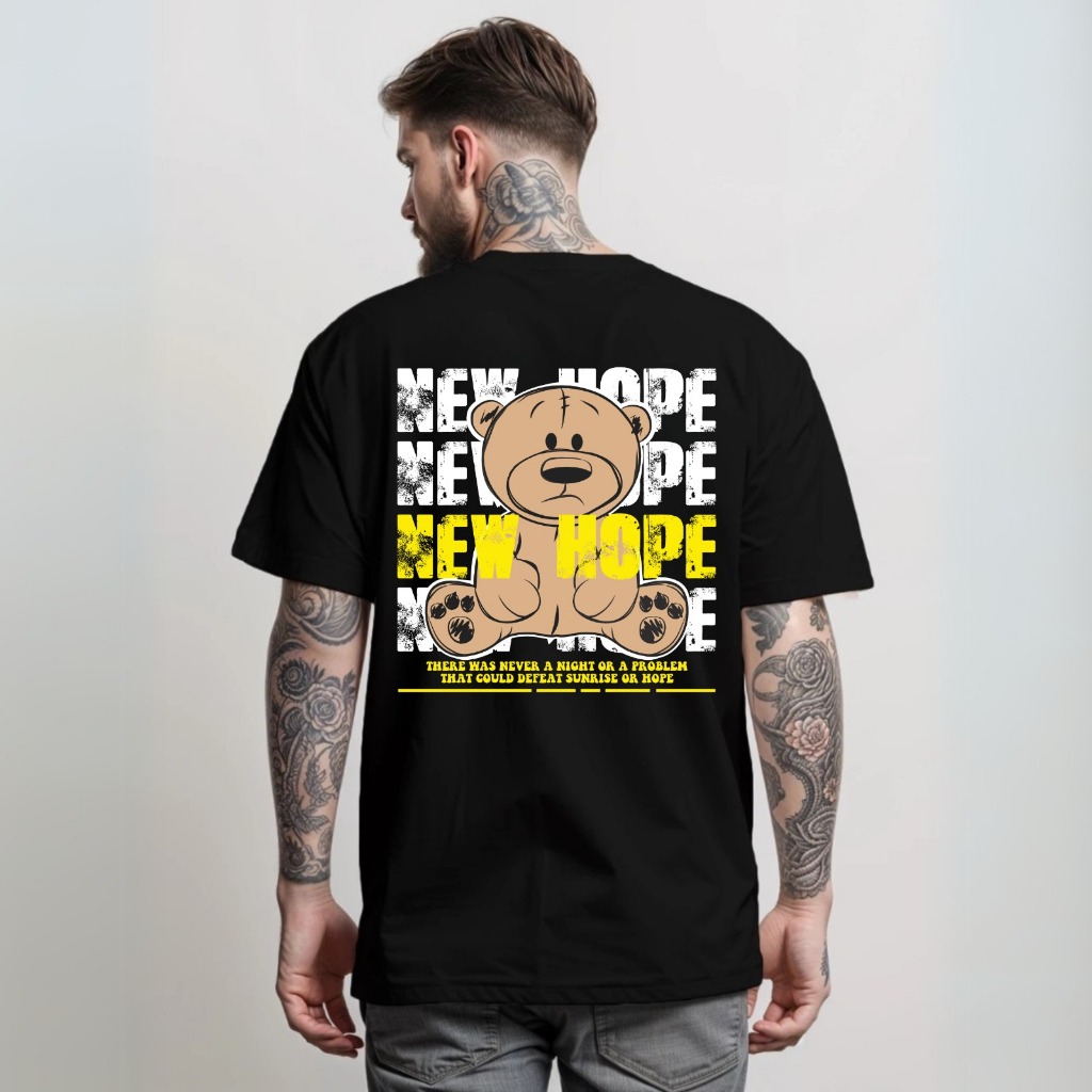Camiseta Camisa T-shirt Bear Streetwear Oversized Estampada Personalizada Estilo Skatista