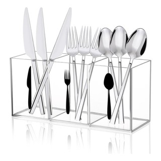 Porta-Talheres Acrílico, Organizador para Cozinha