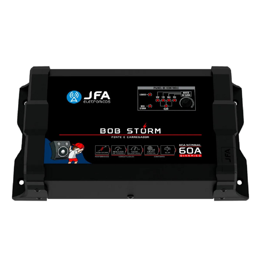 Fonte Automotiva Jfa BOB Storm 60a Bivolt Carregador Fonte Bob
