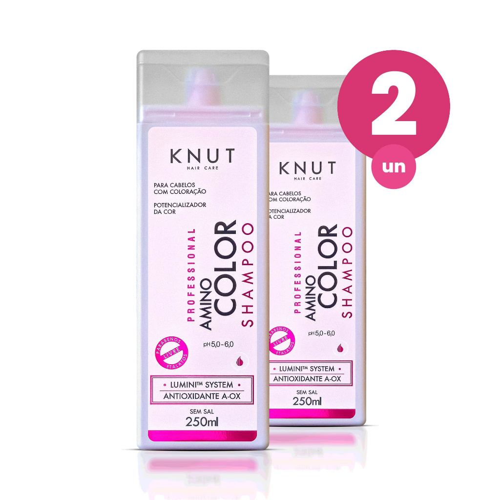 Kit 2 Shampoo Knut Amino Color 250ml