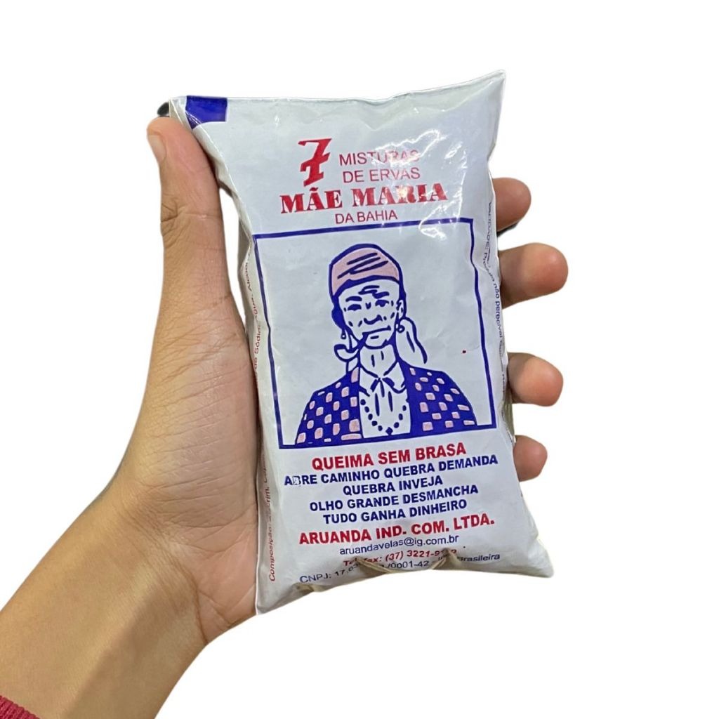 Incenso Para Limpeza Defumação De Erva Mãe Maria 50 Gramas em Oferta na Shopee