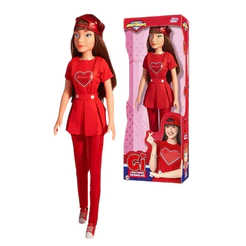 Boneca Gi Aventureira Adolescente 52cm Grande Luccas Neto - Nova Brink