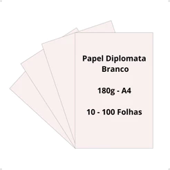 Papel Diplomata Branco 180g A4 10 - 100 Folhas Color Plus Masterprint