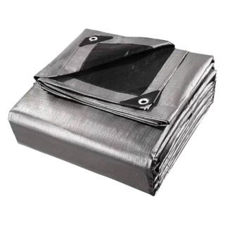 Tnt Lona Prata 3m X 3m - Extra Forte 300 Micras Com Ilhós