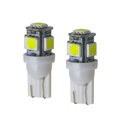 Par Lâmpada Pingo LED T10 3 Leds 5W Lanterna Pingão