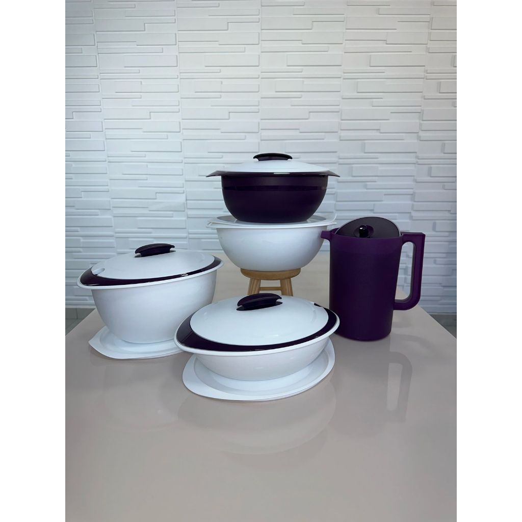 Tupperware Kit 3 Peças Servir Thermo Berinjela 👀💯