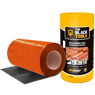 Fita Asfáltica Adesiva Vedatudo Terracota Imperblock Rolo 30cm X 10m Alumínio The Black Tools em Oferta na Shopee