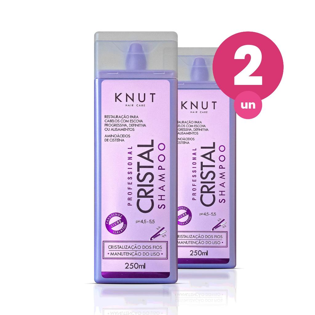 Kit 2 Shampoo Knut Cristal 250ml em Oferta na Shopee