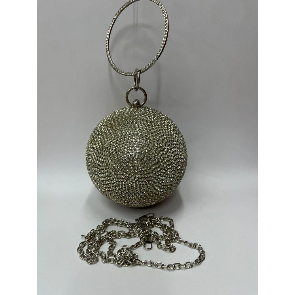 Bolsa Esfera Brilhante Bola de Strass em Oferta na Shopee