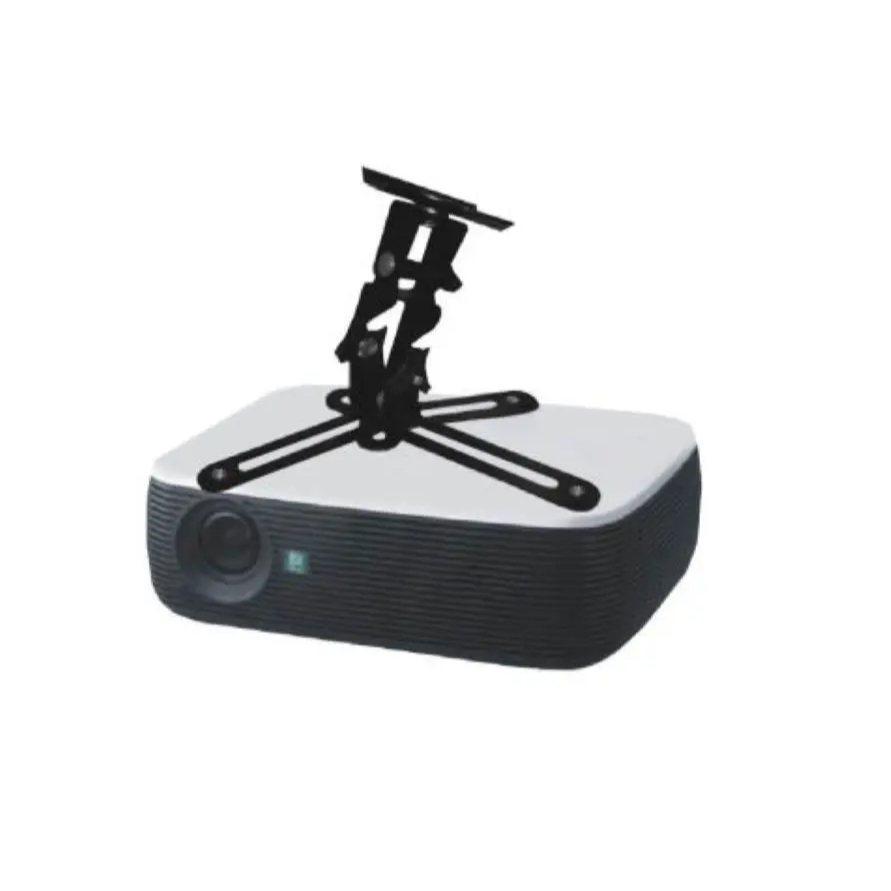 Suporte Para Projetor Teto Articulado Com Regulagem Preto Brasforma