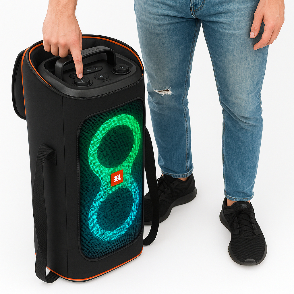 Case Bolsa Bag Jbl Partybox Club 120 e 100 Resistente Abertura Frontal