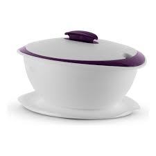 Tupperware Tigela Thermo 2,5 Litros Branca e Roxa 👀💯