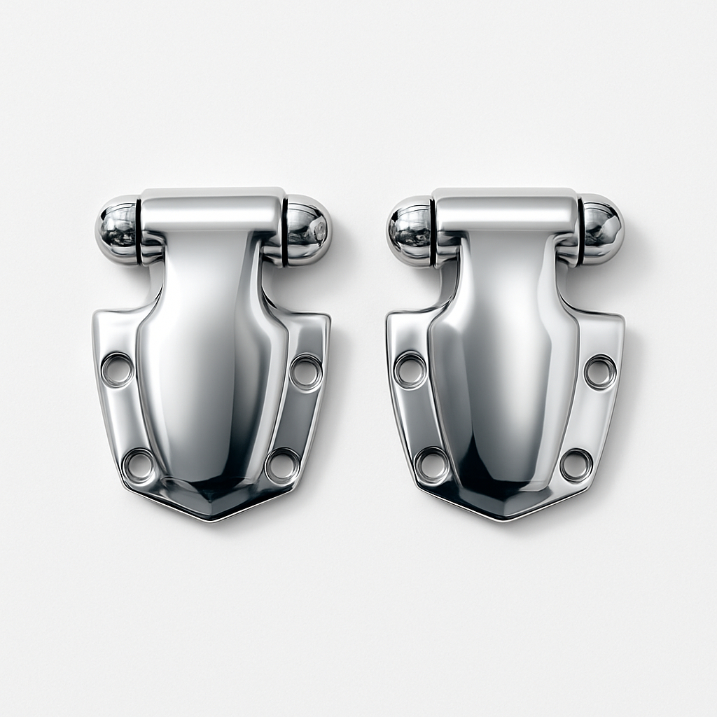 Par Dobradiça N3 Alumínio Cromado Balcão Câmara Fria e freezer