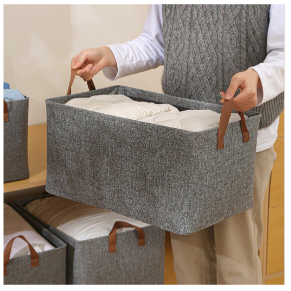 Cesto Organizador de Guarda Roupas Reforçado Caixa para Armazenar Multiuso Rígido