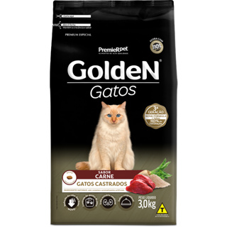 Ração Golden Fórmula Gatos Castrados Carne 3kg em Oferta na Shopee