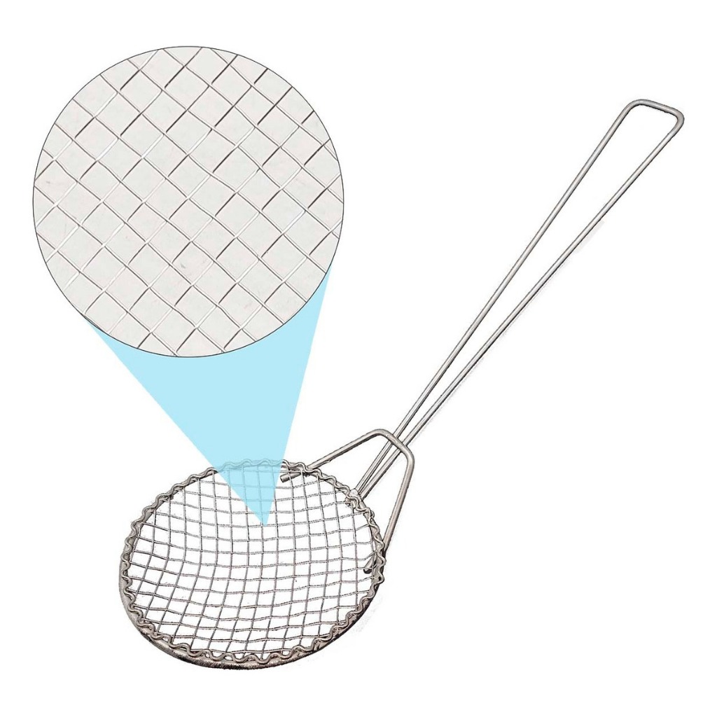 Escumadeira Para Fritura Cabo Longo 44cm redinha Rede