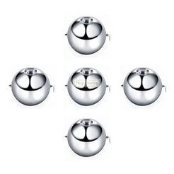 Kit 5 Bolinha Piercing Aço Cirúrgico Fecho Rosca 1.2mm