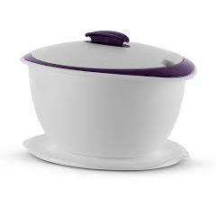 Tupperware Tigela Thermo 3,5 Litros Branca e Roxa 👀💯