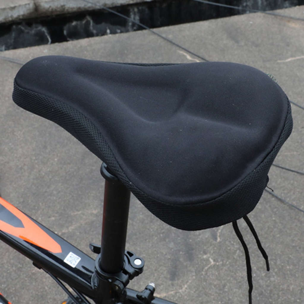 Capa para Banco Selim Bike em Gel Silicone Ajustável Banco Almofada Forro Para Ciclismo Bicicleta