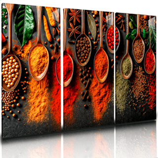 Quadro Decorativo Colher Tempero Restaurante Cozinha 120x60 em Oferta na Shopee