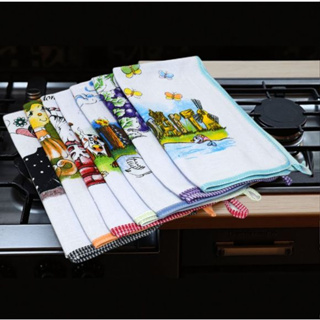 Pano de Prato Pé de Galinha Viés Kit 10 Panos Grande 70X 43cm Envio Imediato em Oferta na Shopee