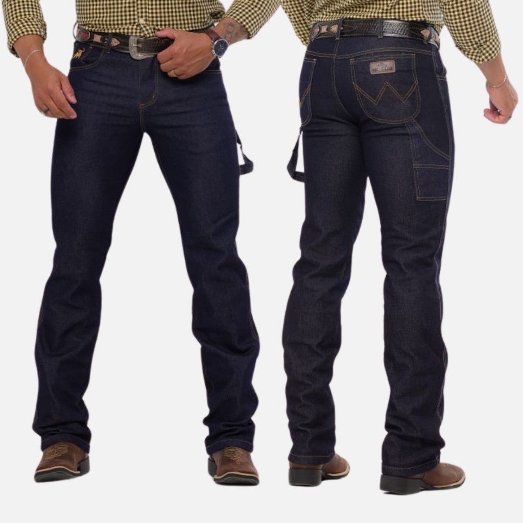 Calça Masculina CARPINTEIRA COUNTRY Rodeio Jeans Premium Elastano Com Lycra