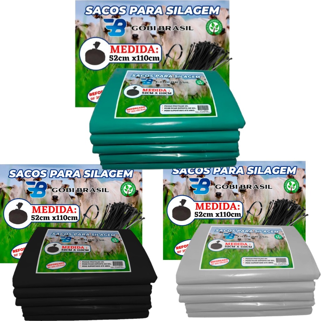 Saco Para Silagem Saco Para Silo Reforçado Com Abraçadeiras em Oferta na Shopee