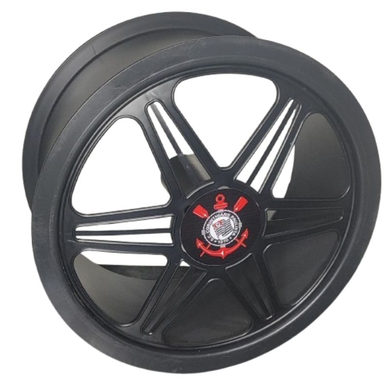 Carretilha para pipa,peixinhos e raias 26 cm adesivada  grande com rolamentos duplos