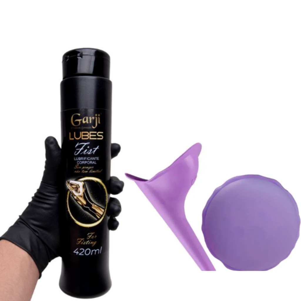 Kit Urinol feminino xixi em pé + Gel Lubricante Fisting  Intimo Extra Deslizante Corporal 420ml