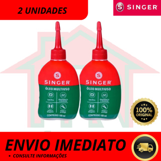Óleo Singer Kit com 2 Unidades Lubrificante Multiuso 100 ml em Oferta na Shopee